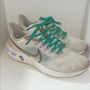 Athletic Shoes with Green Laces